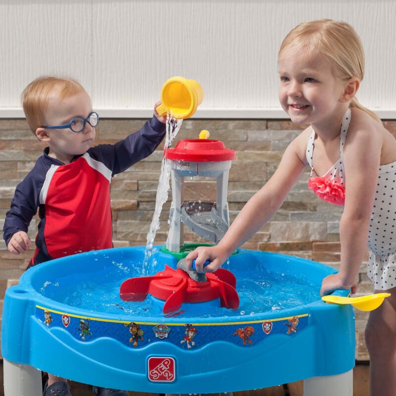 Wassertisch Kinder-Spieltisch PAW Patrol Kstenwache mit Wasserstrudel und Zubehr