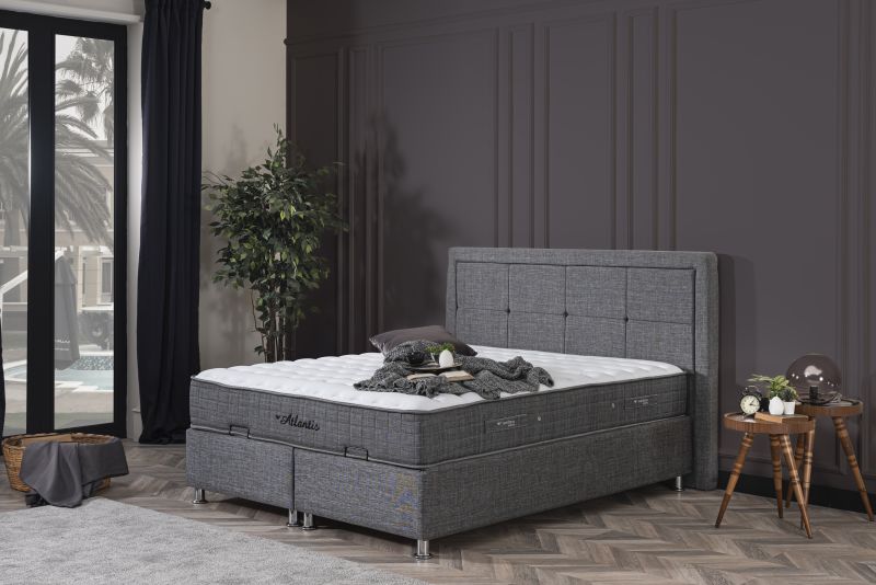 Weltew Boxspringbett Atlantis mit Stauraum 150x200 cm