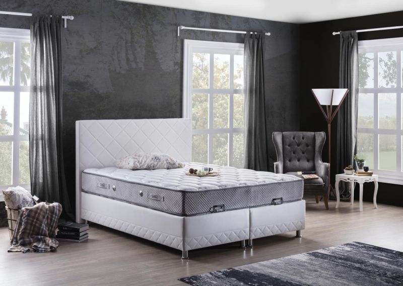 Weltew Boxspringbett Hrrem mit Matratze 150x200 cm unter Hauptkategorie Mlux > Schlafen > Betten > Boxspringbetten