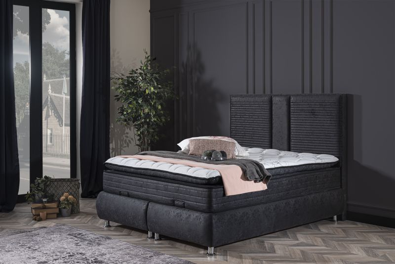 Weltew Boxspringbett Yakamoz mit Stauraum 160x200 cm unter Hauptkategorie Mlux > Schlafen > Betten > Boxspringbetten