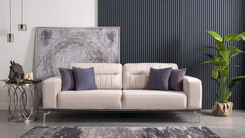 Weltew Design Sofa 2-Sitzer New Zirkon Creme unter Hauptkategorie Mlux > Wohnen > Polstermbel > Einzelsofas