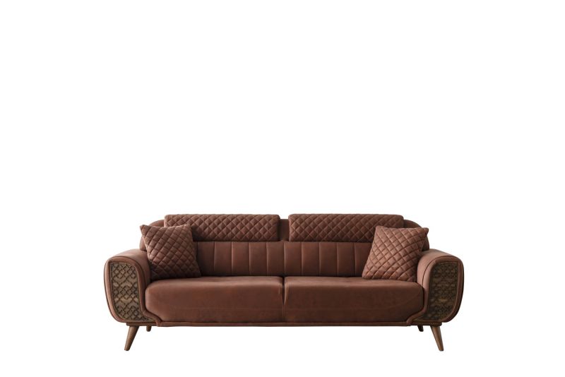 Weltew Designer Schlafsofa Vega 2-Sitzer in Braun