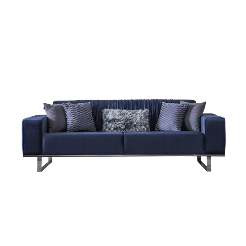 Weltew Schlafcouch 2-Sitzer David in Blau