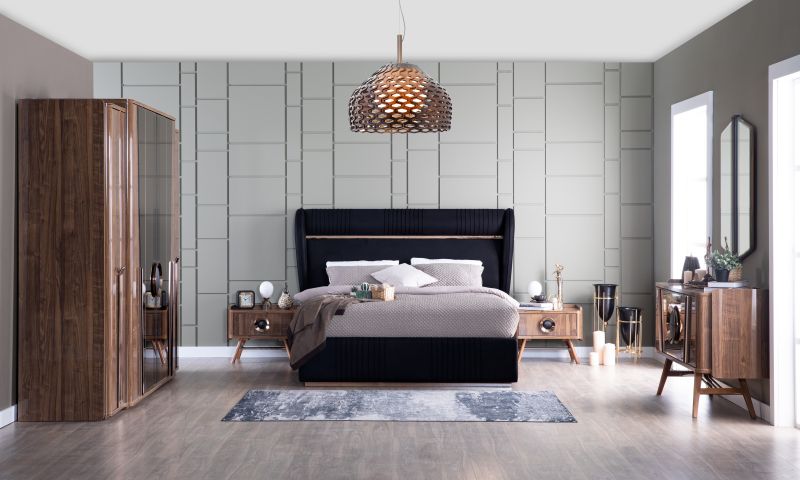 Weltew Schlafzimmer Set Malta 5-teilig 180x200 cm