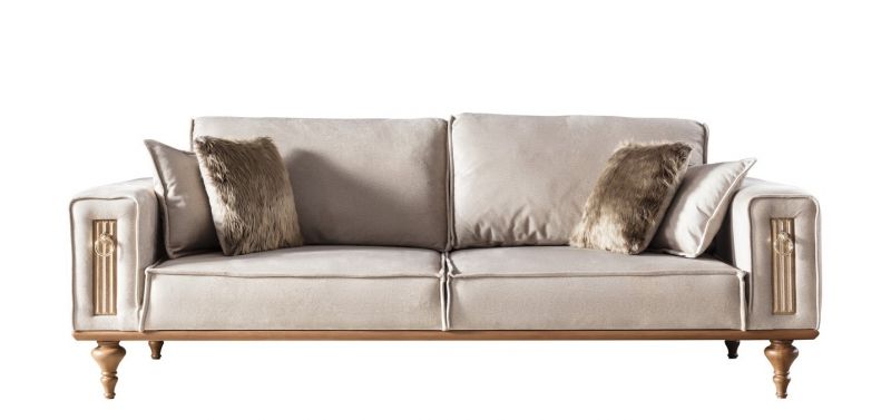 Weltew Sofa Beyoglu 2-Sitzer in Beige