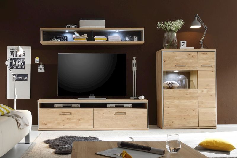 Wohnwand Meja 3-teilig Highboard links